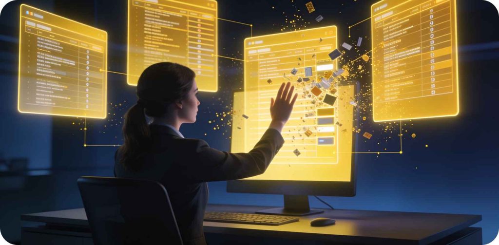 Analista revisando los pasos aplicados a varias tablas en el editor de Power Query